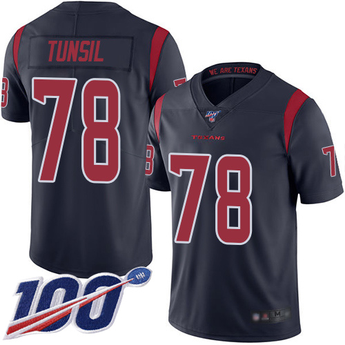 Houston Texans Limited Navy Blue Men Laremy Tunsil Jersey NFL Football #78 100th Season Rush Vapor Untouchable->houston texans->NFL Jersey
